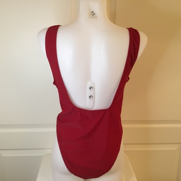 Women’s Deep V Front Tie One Piece Bathing Suit - Picture 3 of 8